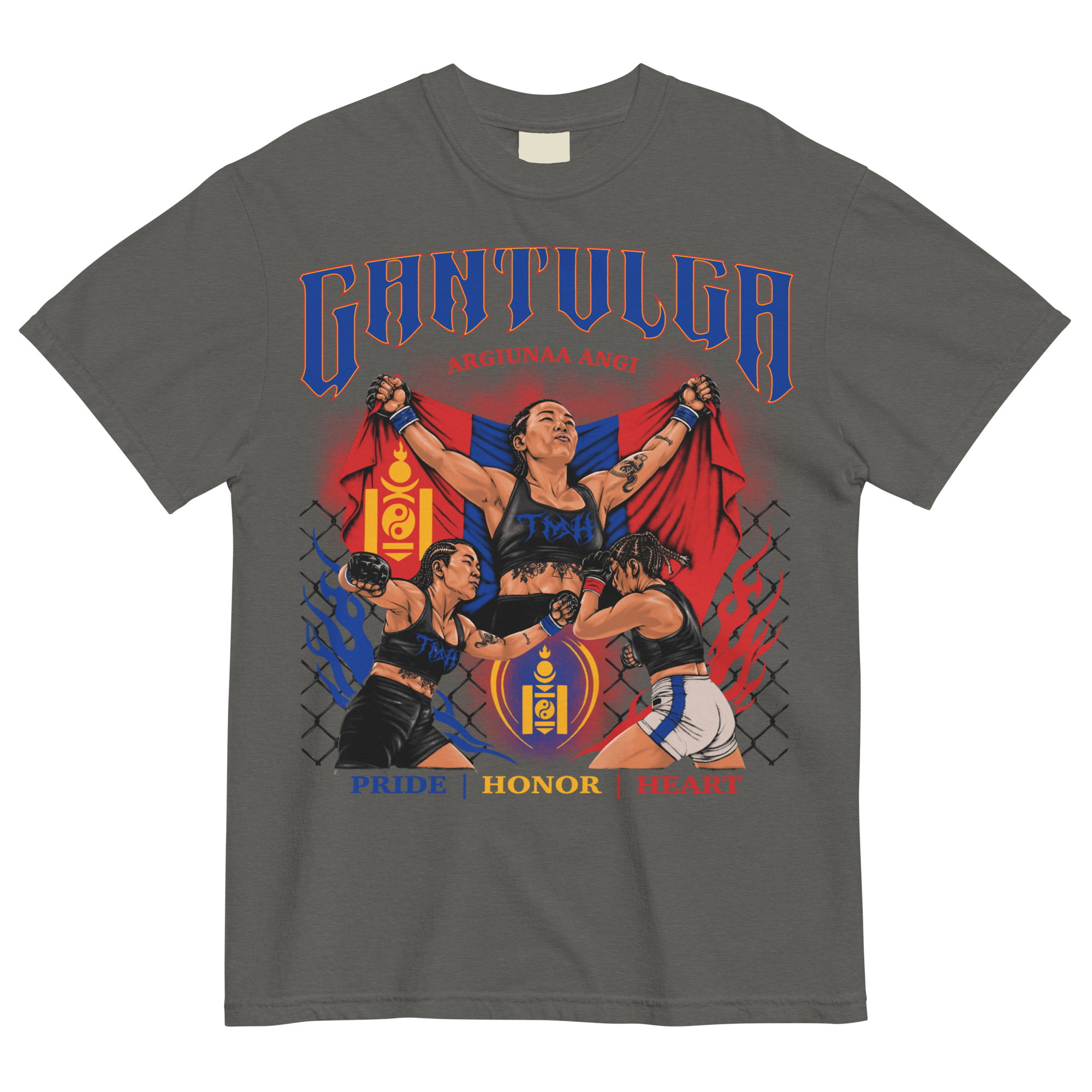 Pride | Honor | Heart | Angi Gantulga Heavyweight Tee