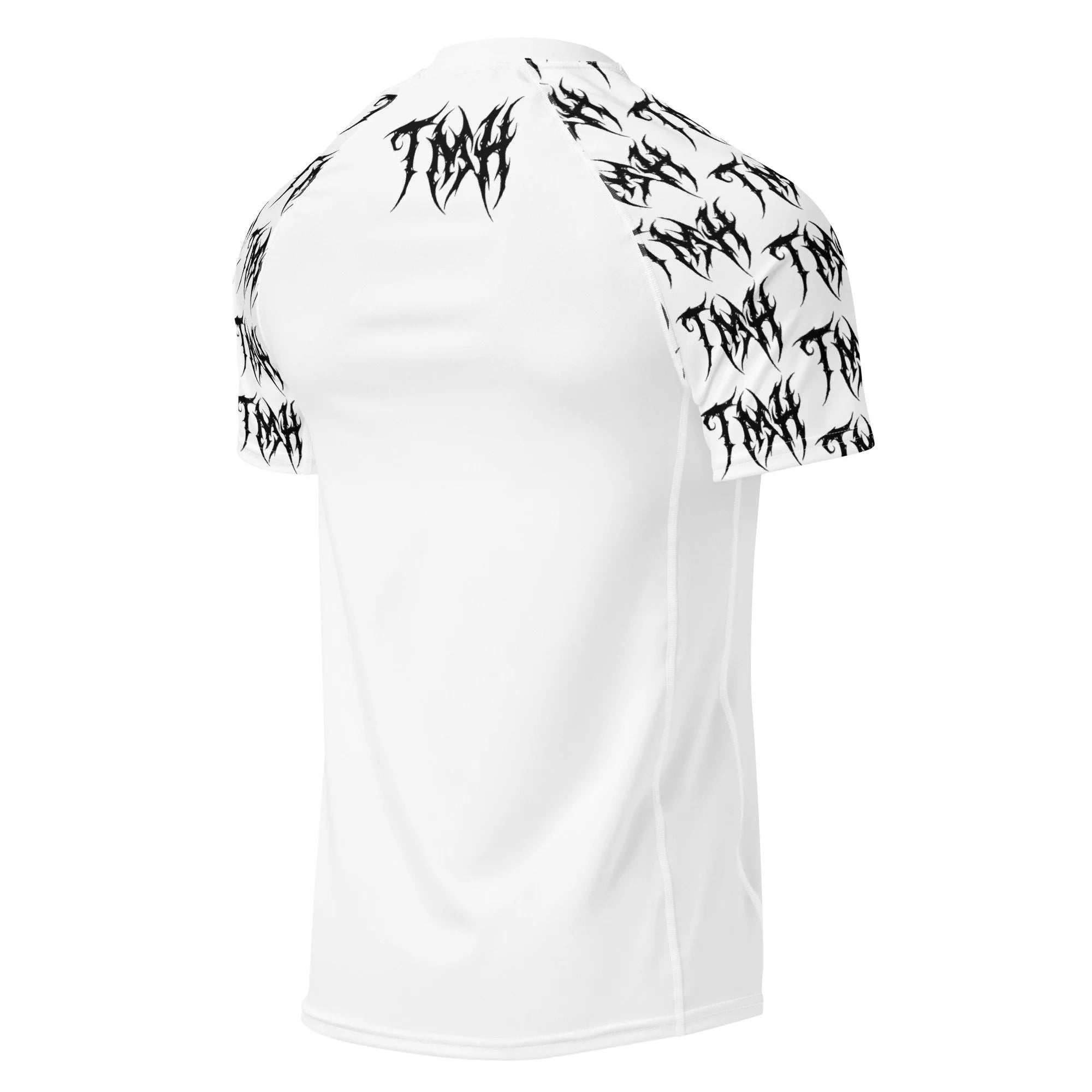 TMH Black MTL White Rash Guard