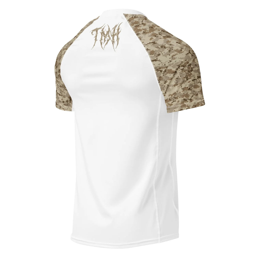 TMH MTL Desert CAMO White Rash Guard