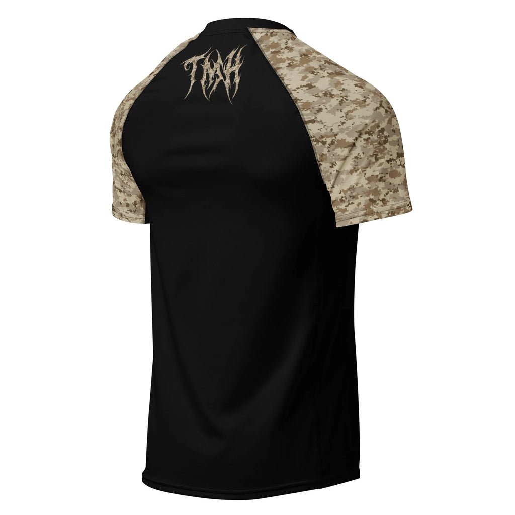 TMH MTL Desert CAMO Black Rash Guard