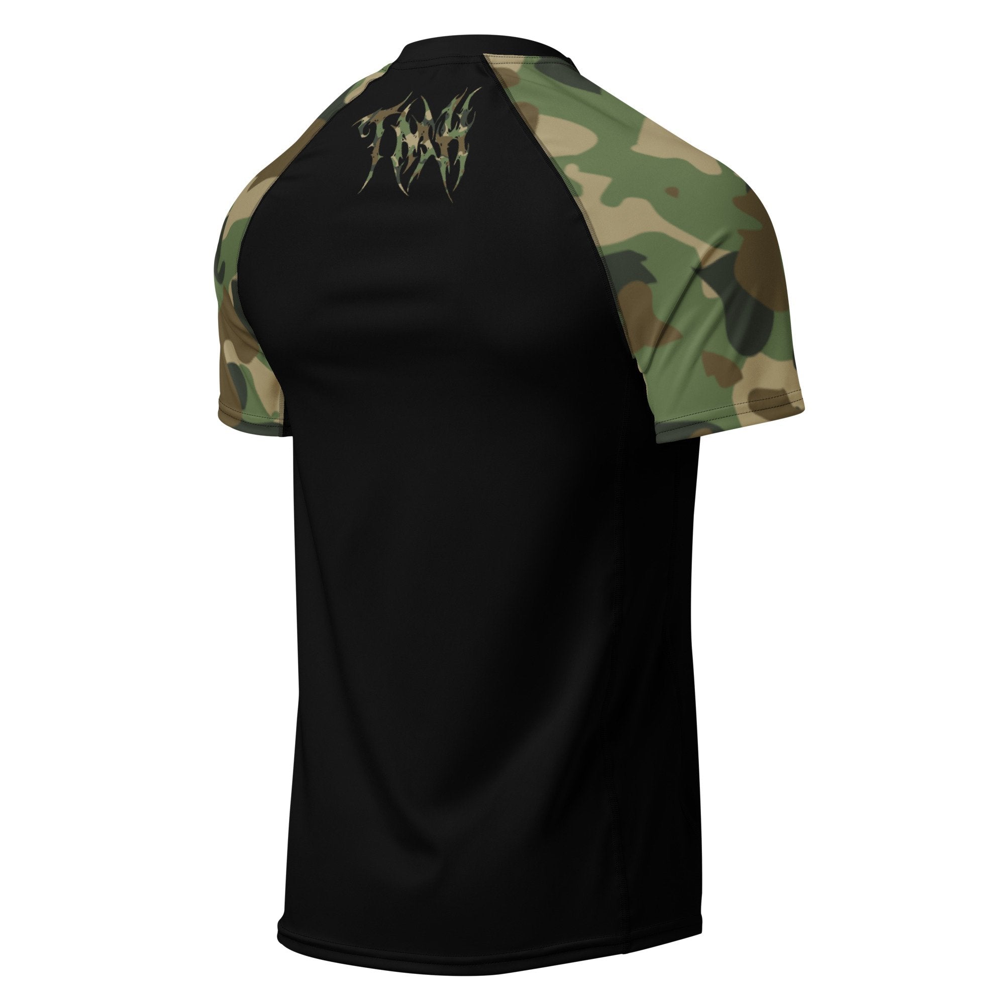 TMH MTL CAMO II Black Rash Guard
