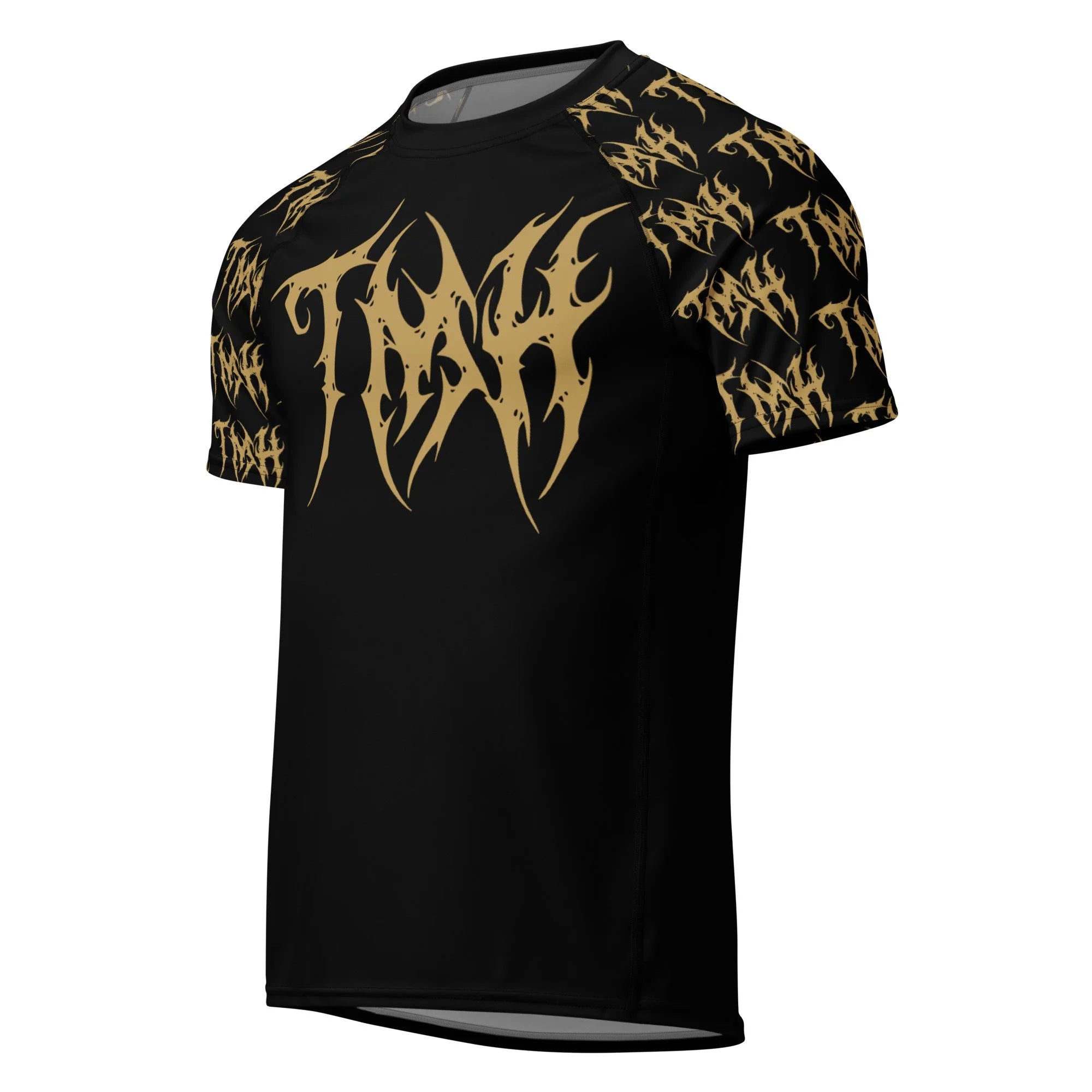 TMH Gold MTL Black Rash Guard