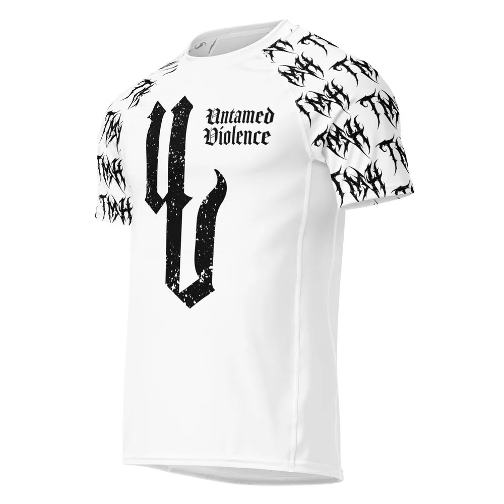 TMH Black MTL | UV White Rash Guard