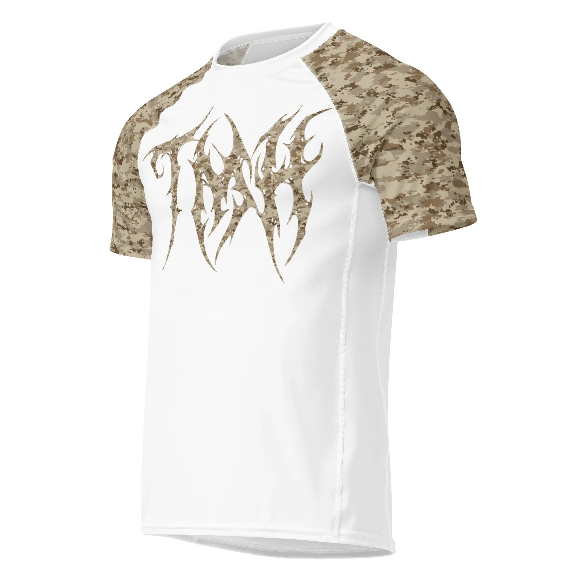 TMH MTL Desert CAMO White Rash Guard