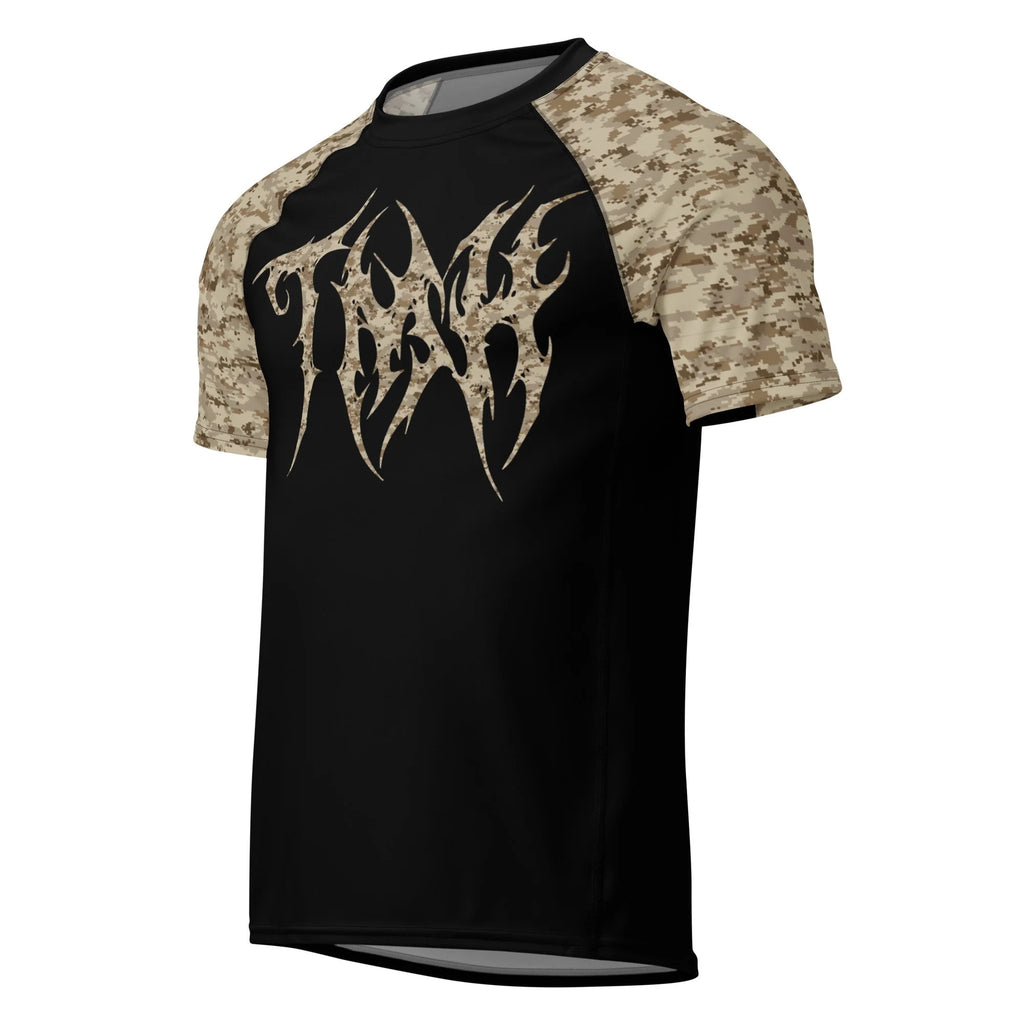 TMH MTL Desert CAMO Black Rash Guard