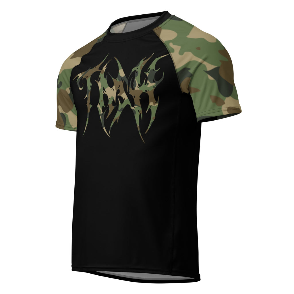TMH MTL CAMO II Black Rash Guard