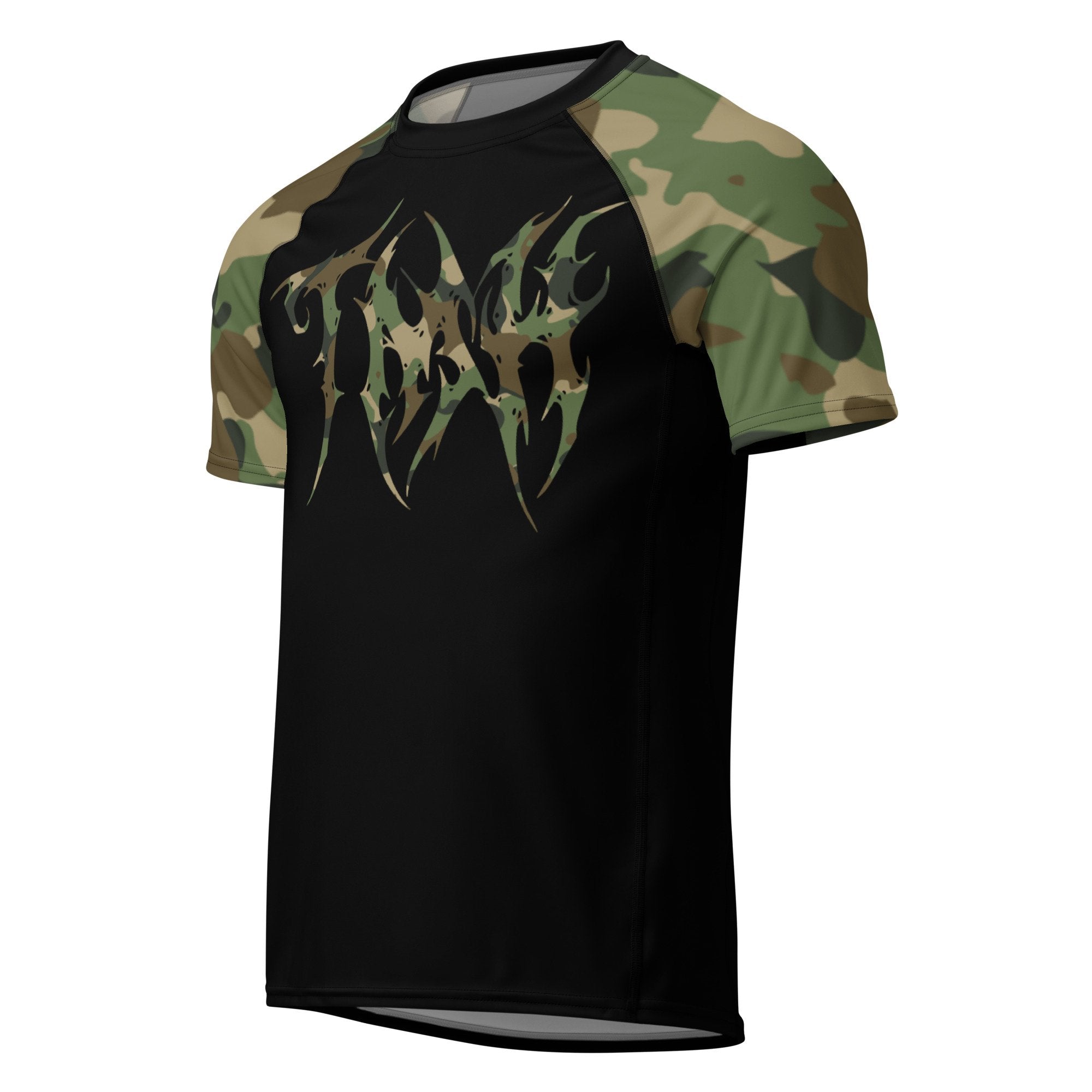 TMH MTL CAMO II Black Rash Guard