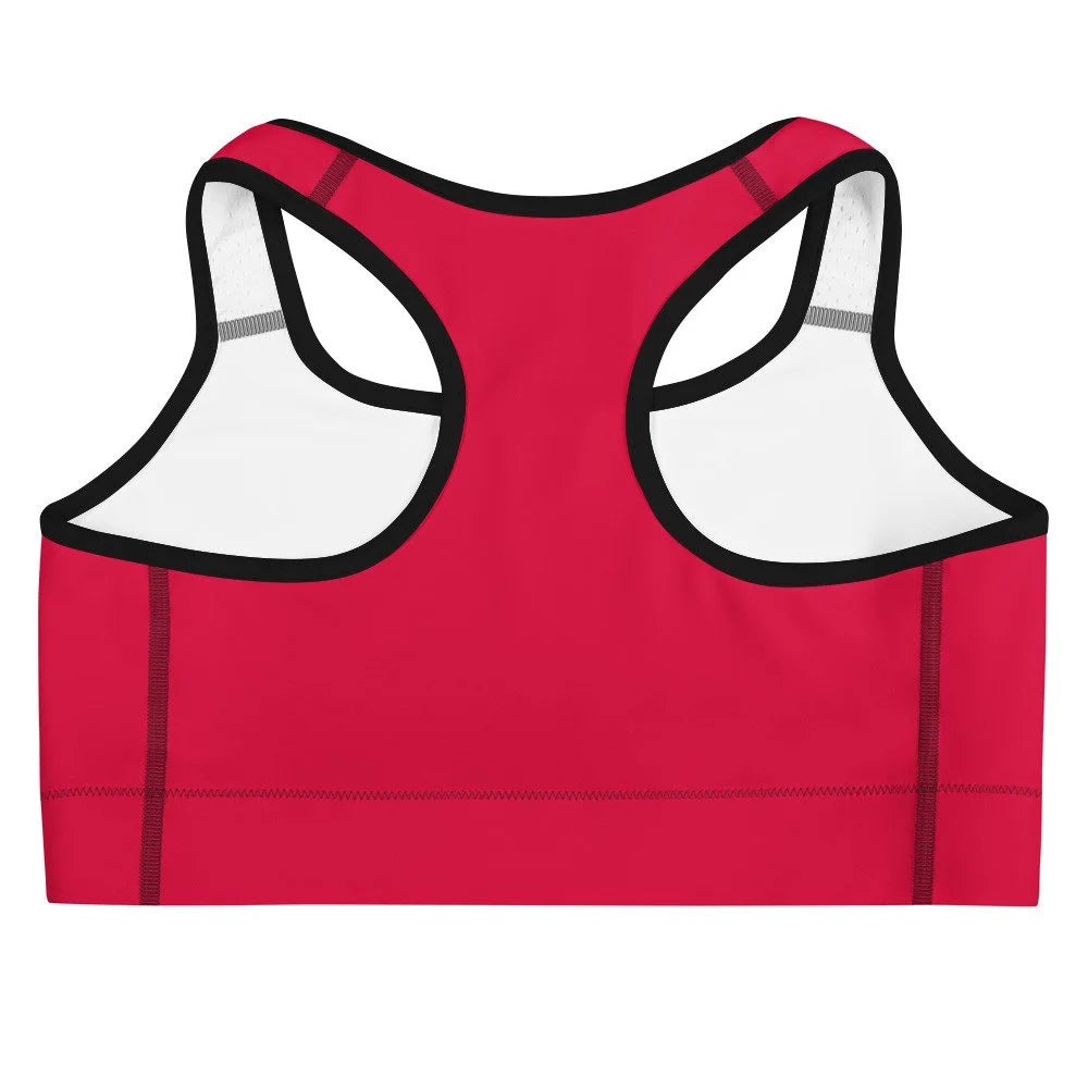 TMH MTL BLK Red Training bra