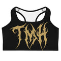 TMH Gold MTL Black Training bra