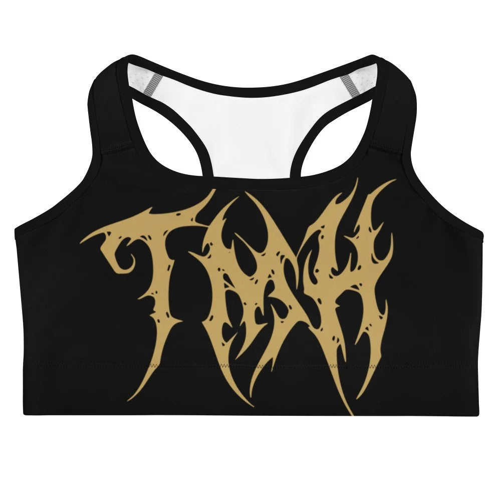 TMH Gold MTL Black Training bra