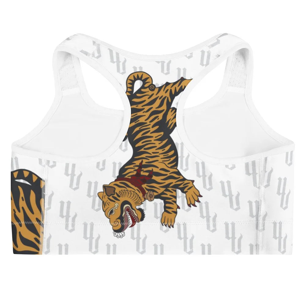 UV Tiger White Training bra