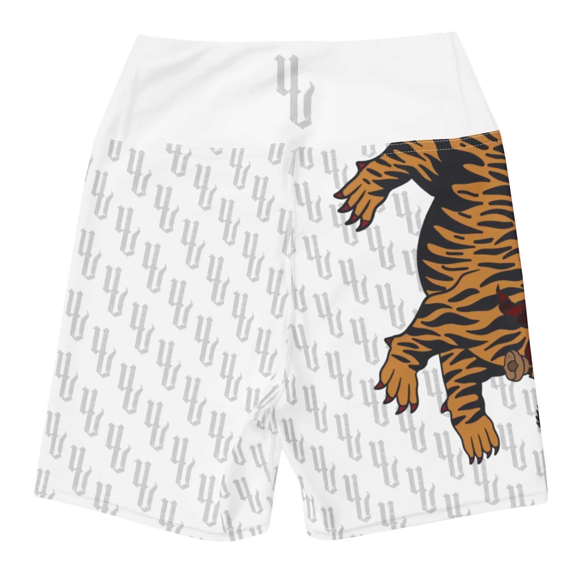 UV Tiger White GEN I Women's Fight Shorts