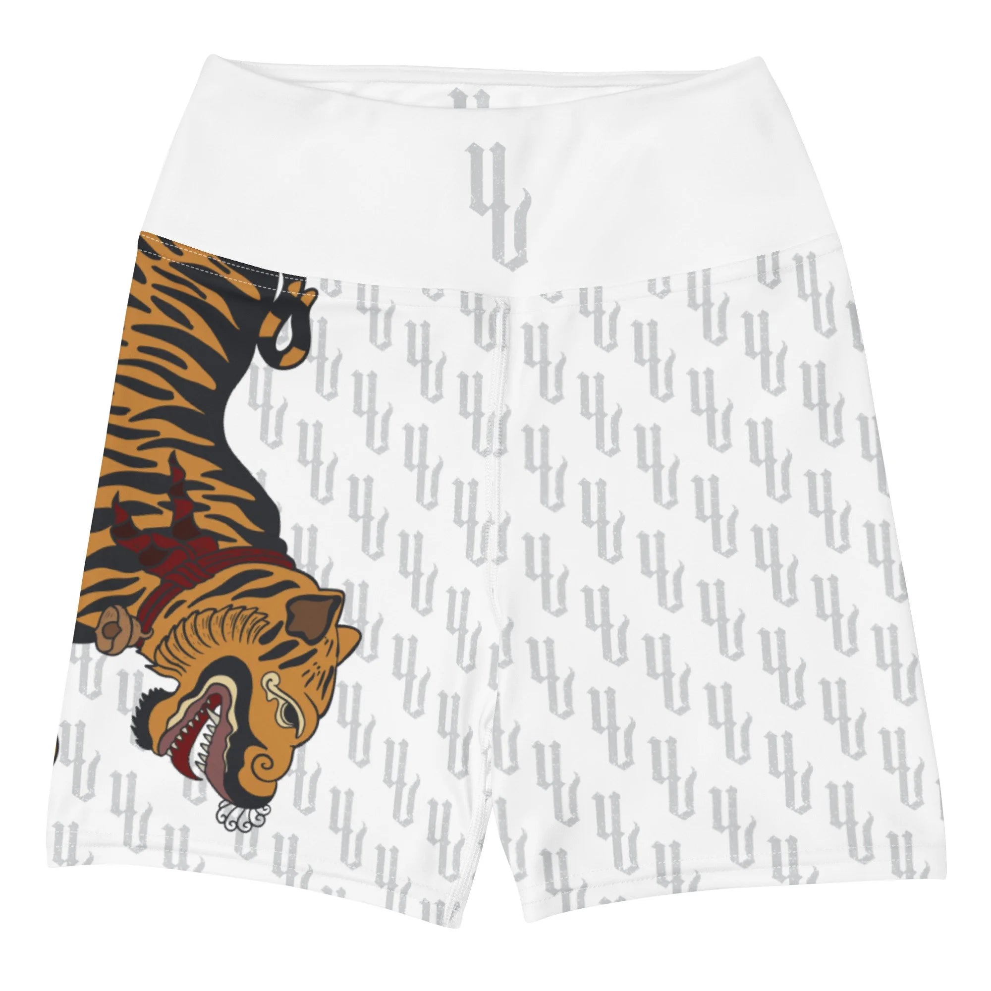 UV Tiger White GEN I Women's Fight Shorts
