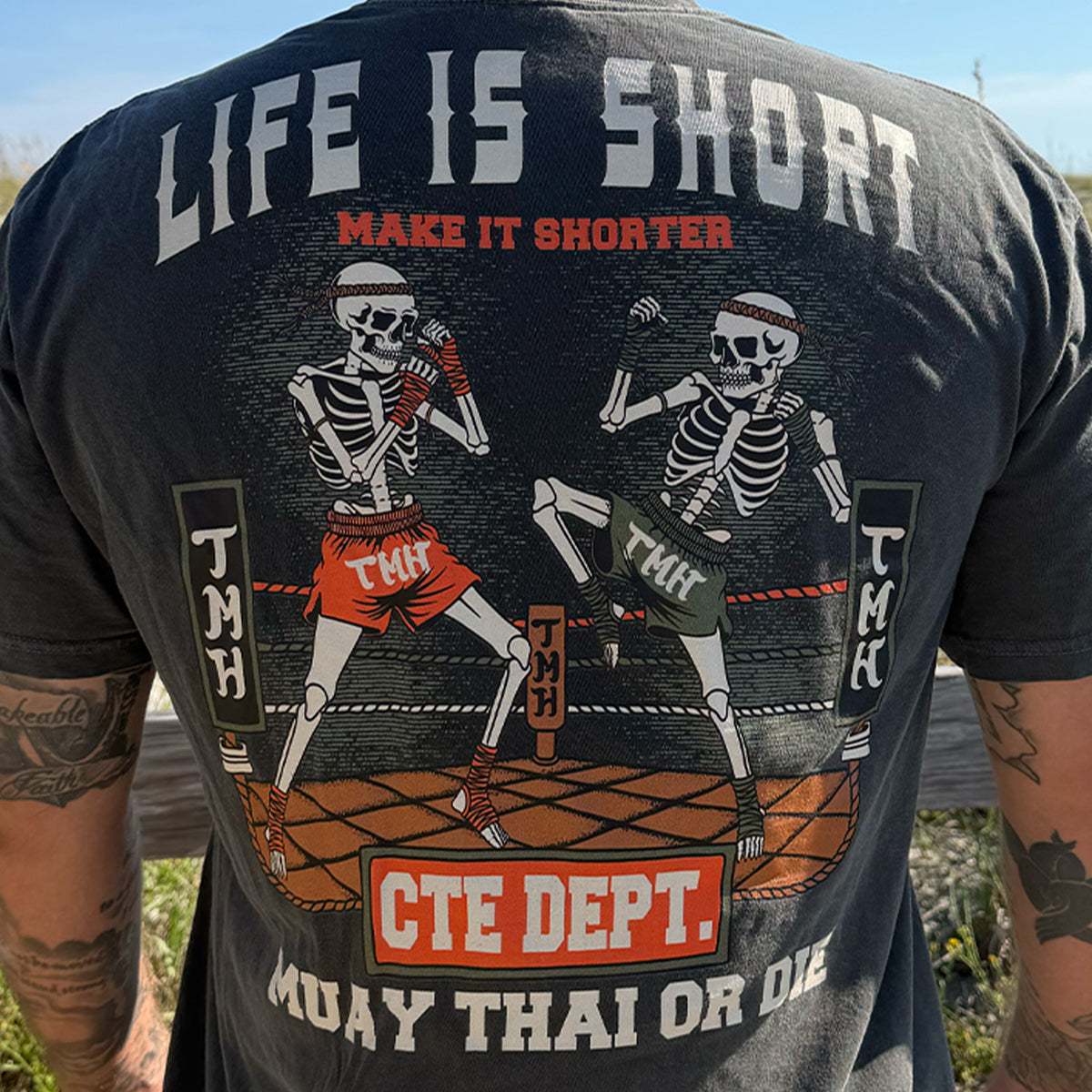 Muay Thai or Die | TMH MMA CTE Dept. Heavyweight Tee