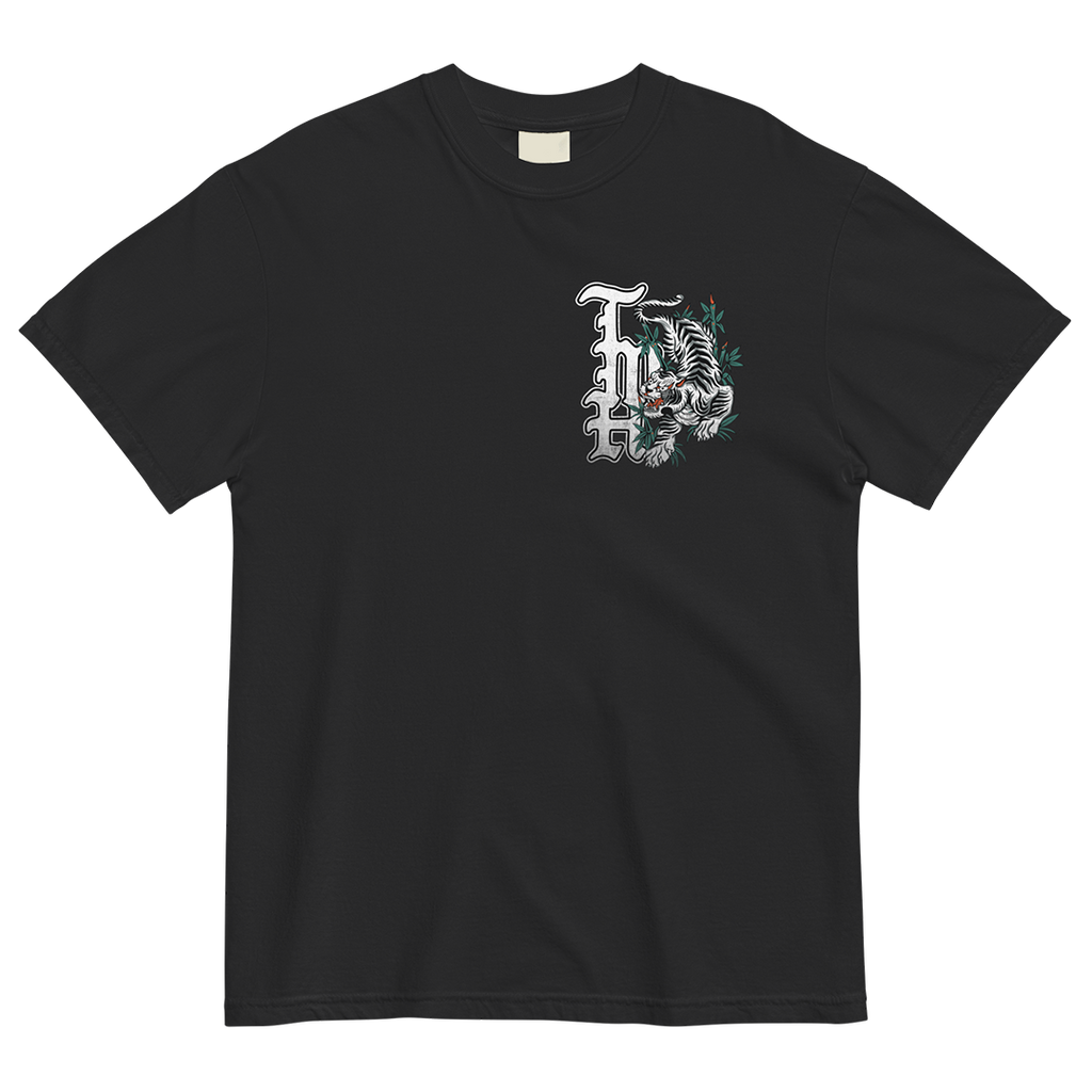 TMH Fighter's Club White Tiger Heavyweight Tee