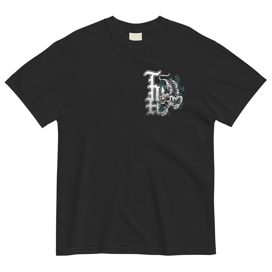 TMH Fighter's Club White Tiger Heavyweight Tee