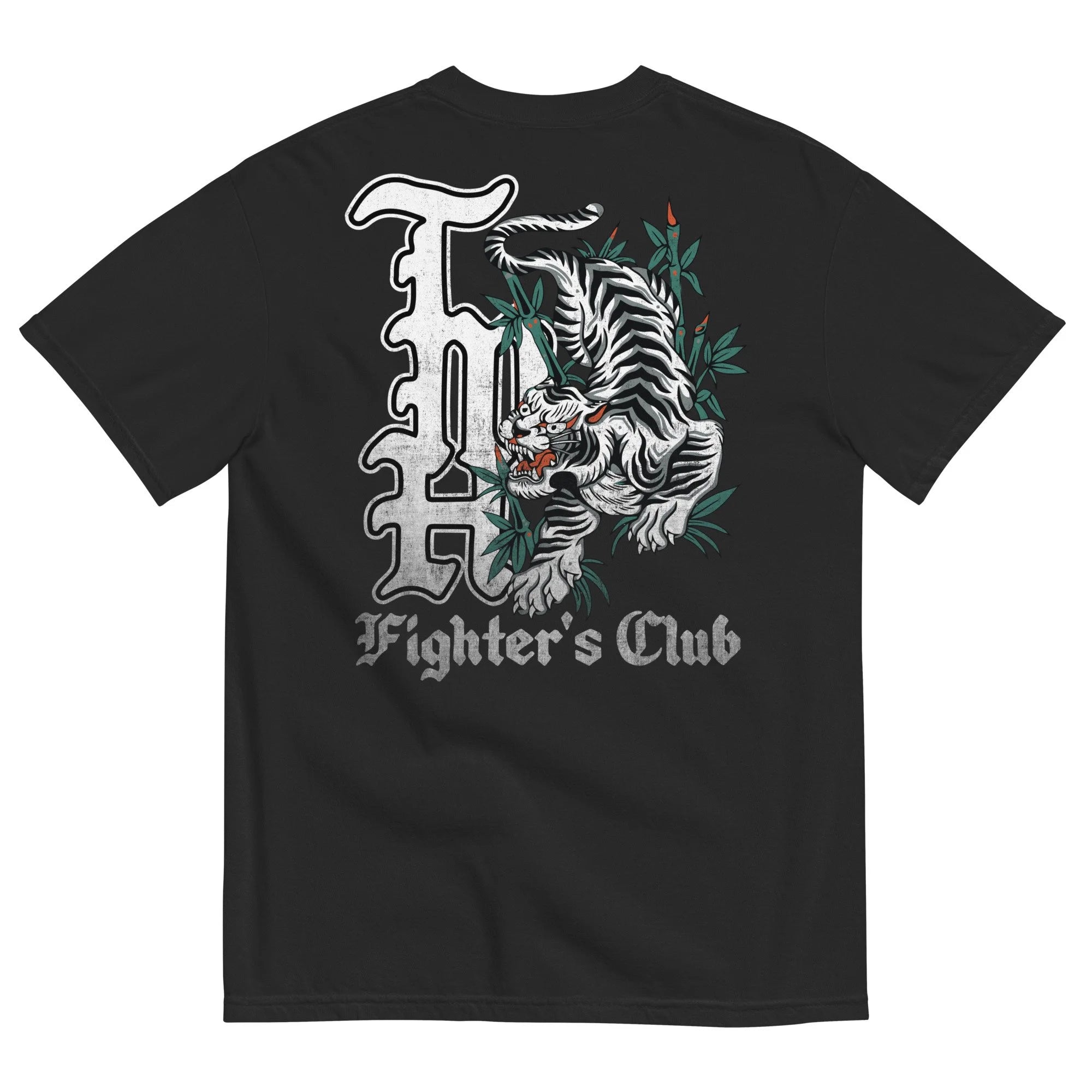 TMH Fighter's Club White Tiger Heavyweight Tee